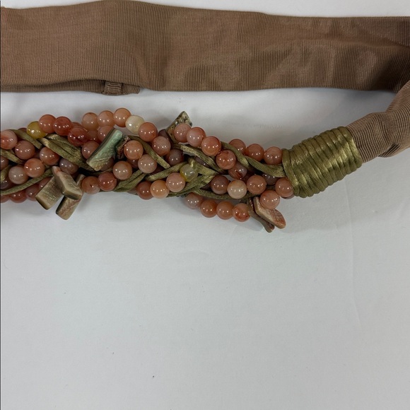 Vintage Carolyn Tanner Designs Inc. Beaded Adjustable Belt - Picture 3 of 7